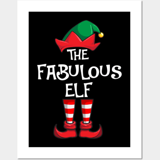 Fabulous Elf Matching Family Christmas Posters and Art